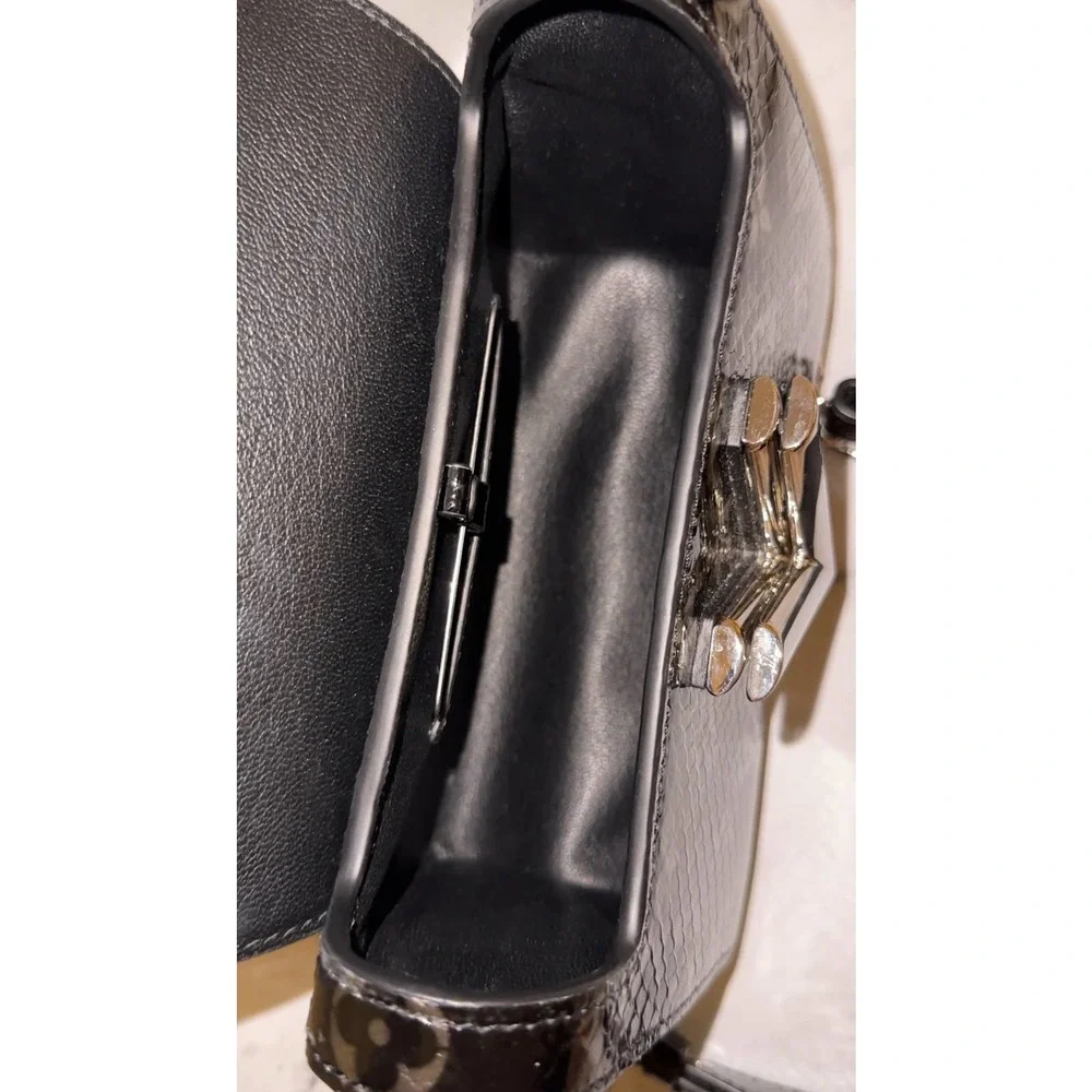 Louis Vuitton Python Twist Monogram Snakeskin Crossbody Bag PM Black/Silver LV - Picture 8 of 15
